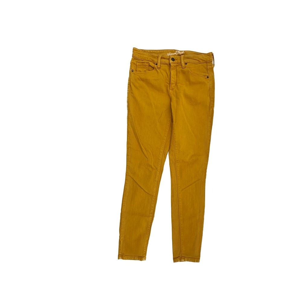 Universal Thread High Rise Skinny Women's size‎ 6 Mustard Yellow Jeans